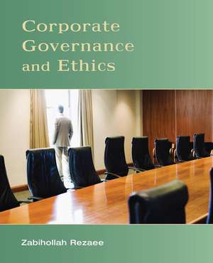 Corporate Governance and Ethics de Z Rezaee