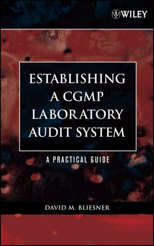 CGMP Laboratory Audit System de Bliesner