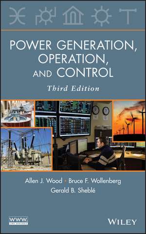 Power Generation, Operation, and Control de Allen J. Wood