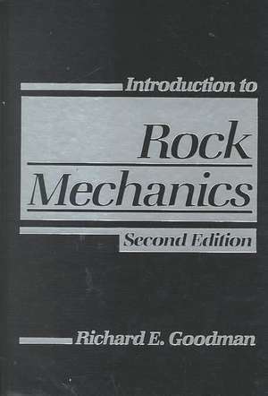 Introduction to Rock Mechanics 2e de RE Goodman