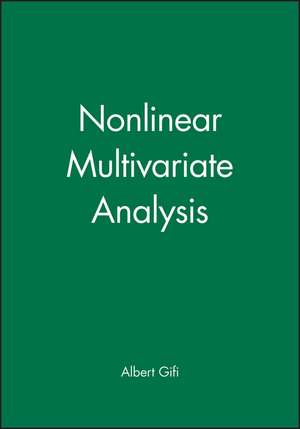 Nonlinear Multivariate Analysis de A Gifi