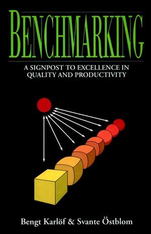 Benchmarking – A Signpost to Excellence in Quality & Productivity de B Karlof