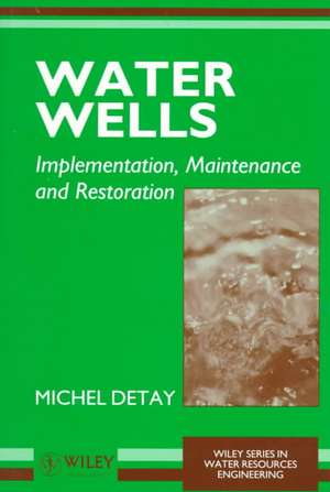 Water Wells – Implementation, Maintenance & Restoration (Paper only) de M Detay