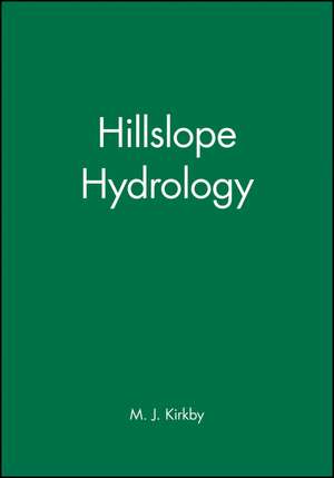 Hillslope Hydrology de MJ Kirkby