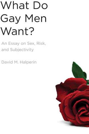 What Do Gay Men Want?: An Essay on Sex, Risk, and Subjectivity de David Halperin