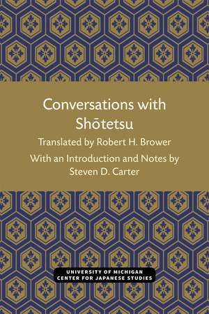 Conversations with Shotetsu de Robert Brower