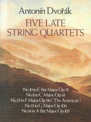 Five Late String Quartets de Antonin Dvorak