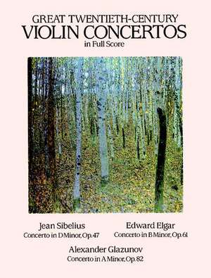 Great Twentieth-Century Violin Concertos in Full Score de Jean Sibelius