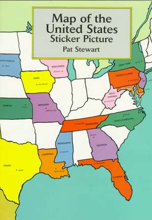 Map of the United States Sticker Picture de Pat Stewart