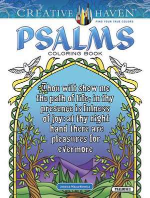 Creative Haven Psalms Coloring Book de Jessica Mazurkiewicz