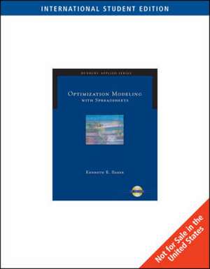 ISE-OPTIMIZATION MODELING WITHSPREADSHEETS de Kenneth R. Baker