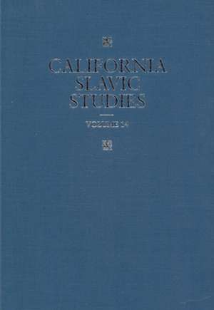 California Slavic Studies V14 de Henrik Birnbaum