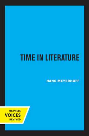 Time in Literature de Hans Meyerhoff