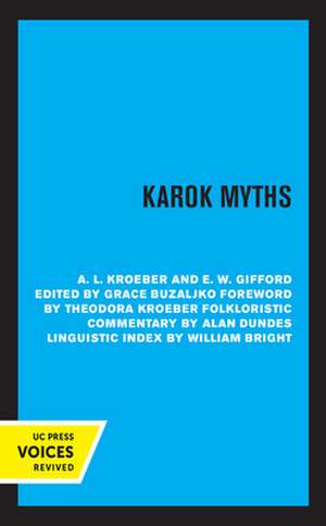 Karok Myths de A. L. Kroeber