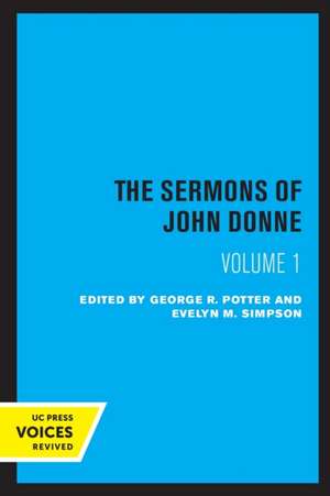 The Sermons of John Donne, Volume I de John Donne