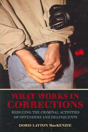 What Works in Corrections: Reducing the Criminal Activities of Offenders and Deliquents de Doris Layton MacKenzie