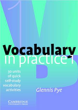 Vocabulary in Practice 1 de Glennis Pye