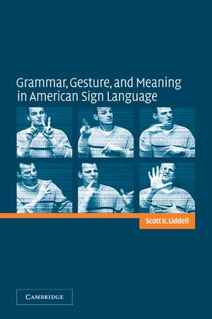 Grammar, Gesture, and Meaning in American Sign Language de Scott K. Liddell