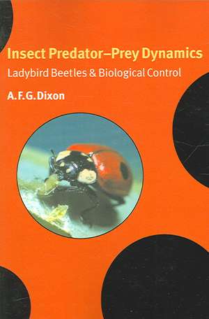 Insect Predator-Prey Dynamics: Ladybird Beetles and Biological Control de A. F. G. Dixon