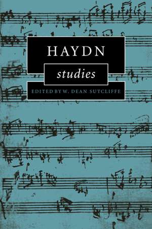 Haydn Studies de W. Dean Sutcliffe