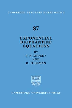 Exponential Diophantine Equations de T. N. Shorey