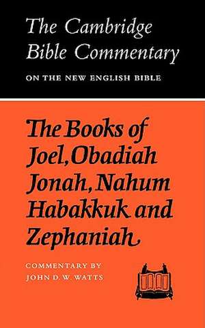 The Books of Joel, Obadiah, Jonah, Nahum, Habakkuk and Zephaniah de John D. W. Watts