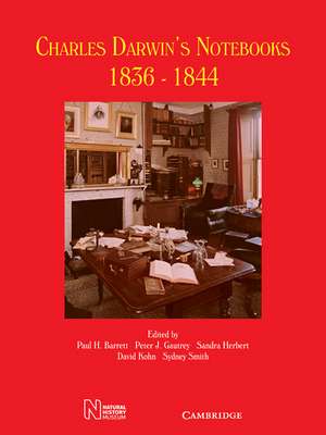 Charles Darwin's Notebooks, 1836–1844: Geology, Transmutation of Species, Metaphysical Enquiries de Paul H. Barrett