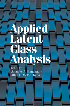 Applied Latent Class Analysis de Jacques A. Hagenaars