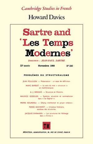 Sartre and 'Les Temps Modernes' de Howard Davies