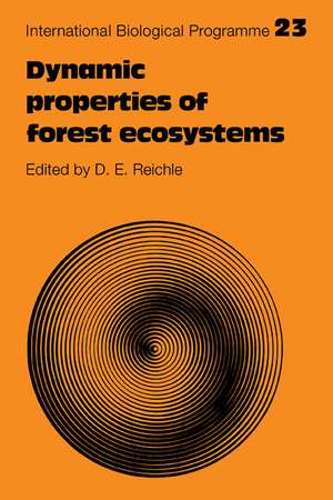 Dynamic Properties of Forest Ecosystems de David E. Reichle