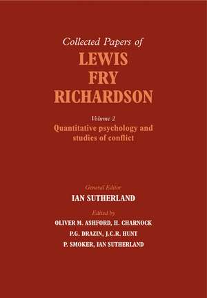 The Collected Papers of Lewis Fry Richardson de Oliver M. Ashford