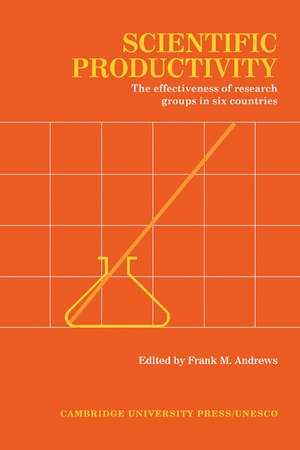 Scientific Productivity: The Effectiveness of Research Groups in Six Countries de Frank M. Andrews