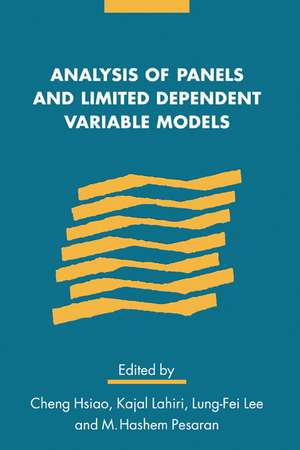 Analysis of Panels and Limited Dependent Variable Models de Cheng Hsiao