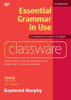 Essential Grammar in Use Elementary Level Classware DVD-ROM with answers de Raymond Murphy