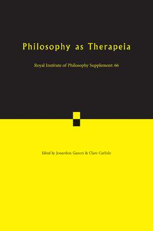 Philosophy as Therapeia de Clare Carlisle