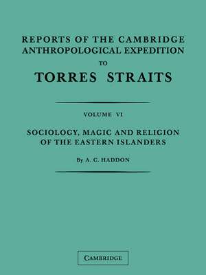 Reports of the Cambridge Anthropological Expedition to Torres Straits: Volume 6, Sociology, Magic and Religion of the Eastern Islanders de A. C. Haddon