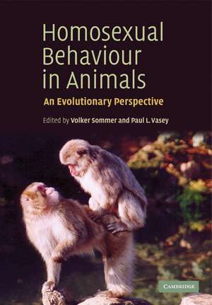 Homosexual Behaviour in Animals: An Evolutionary Perspective de Volker Sommer