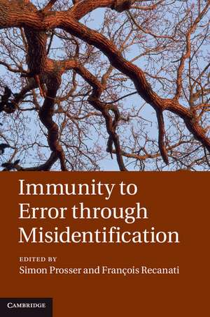 Immunity to Error through Misidentification: New Essays de Simon Prosser