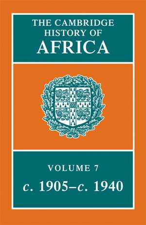 The Cambridge History of Africa de A. D. Roberts