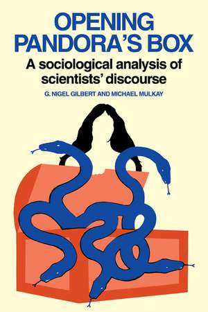 Opening Pandora's Box: A Sociological Analysis of Scientists' Discourse de G. Nigel Gilbert