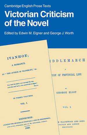 Victorian Criticism of the Novel de Edwin M. Eigner