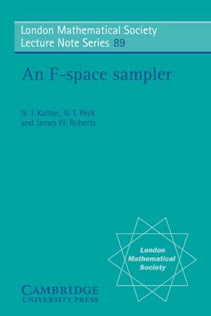 An F-space Sampler de N. J. Kalton