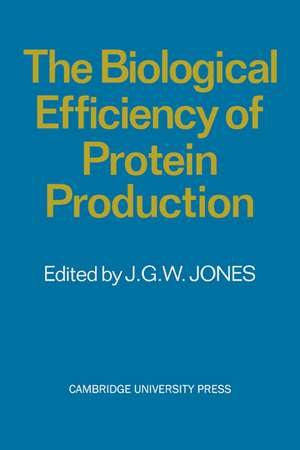 The Biological Efficiency of Protein Production de J. G. W. Jones