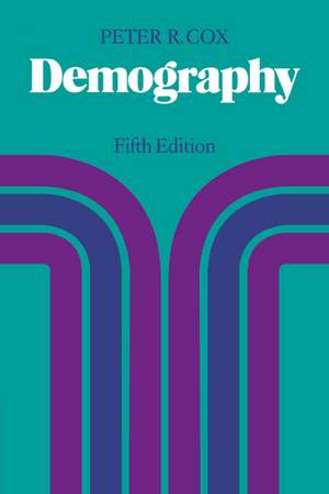 Demography de Peter R. Cox