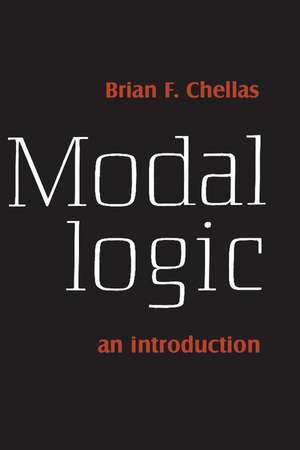 Modal Logic: An Introduction de Brian F. Chellas