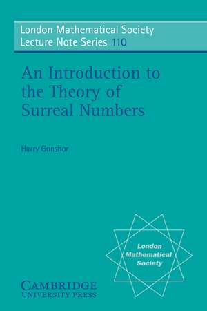 An Introduction to the Theory of Surreal Numbers de Harry Gonshor