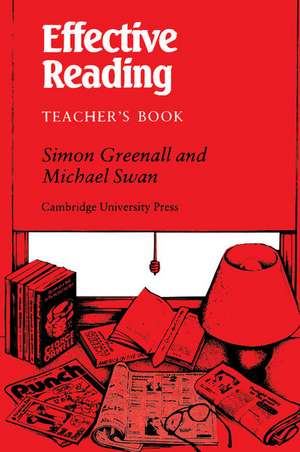 Effective Reading Teacher's book: Reading Skills for Advanced Students de Simon Greenall