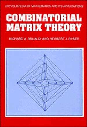 Combinatorial Matrix Theory de Richard A. Brualdi