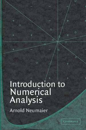 Introduction to Numerical Analysis de Arnold Neumaier