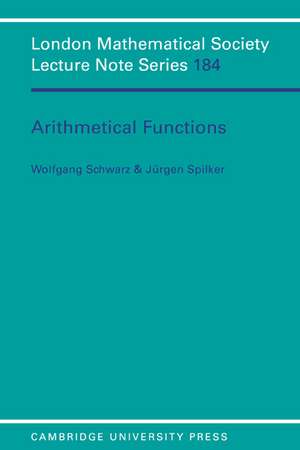 Arithmetical Functions de Wolfgang Schwarz